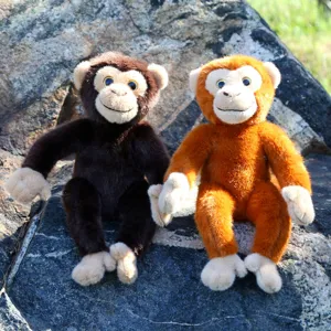 Pluche aap knuffel schattige dierenpop zacht speelgoed kind verjaardag cadeau maatje