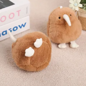 Cute kiwi bird plush pendant soft toy bird doll bag charm gift ornament decorative item