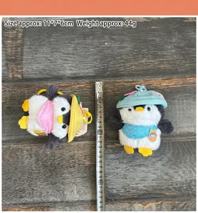 Süßer Cartoon Pinguin Plüschtier Schlüsselanhänger Rucksack Anhänger weiches Spielzeug