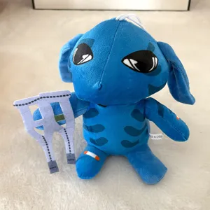 Blauer Horror Spiel Plüschtier Puppe, niedlicher Animal Hospital Charakter Sammlerstück.