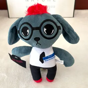 Animal Hospital Plueschpuppe Horror Spiel Merchandise niedliche Stoffpuppe mit Brille.