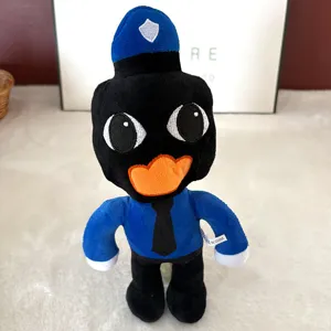 Horror Tier Plueschspielzeug niedliche Spielperipherie blaue Polizeiformun Puppe weich gefuellt
