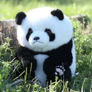 Süßes Riesenpanda Polyester Plüschtier Simulation Sitzendes Stofftier Puppe Weiches Baby Begleiter Geschenk