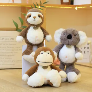 Dschungel Serie süße Plüsch Tier Figuren, weiche Faultier Koala Affe Puppen als Kinder Geschenk.