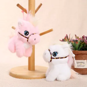 Schattig pluche speelgoed pony schattig paard pop hangende en zittende decoratie