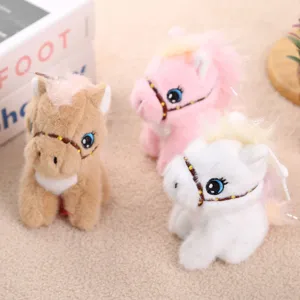 Schattige pluche pony speelgoed set zittende stijl zachte knuffel schattige paard mascotte cadeaus