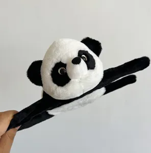 Süßer Panda Plüsch Klapparmband weiches Stofftier Handgelenk Band Spielzeug Geschenk