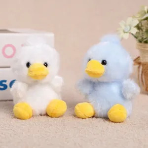 Cute plush duck toy set, soft stuffed animal doll for kids, fluffy duckling companion gift.