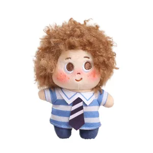 Portachiavi peluche bambola capelli ricci stella ciondolo borsa simpatico giocattolo