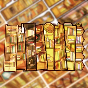 Creative Bookshelf Bookmarks Cute Cartoon Decorative Paper Book Marks Reading Page Markers For Office School Supplies Gift