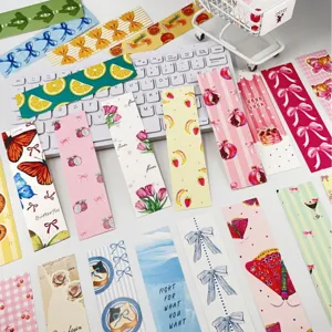 30stuks coquette esthetische bladwijzers schattige koreaanse papier leeswijzers voor diy