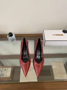 Red pointed toe kitten heels women elegant low heel dress shoes stylish work office pumps