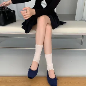 Women velvet ballet flats comfortable low-cut flat shoes gentle style for daily wear