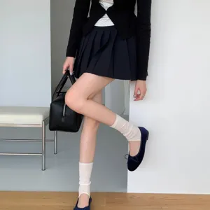 Comfortable velvet ballet flat shoes detail showcasing soft shallow design and elegant style.
