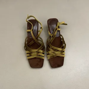 French square toe velvet strap high heel sandals for women, stylish summer open toe shoes.
