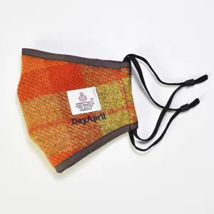 Καro μάσκα προστασίας σκόνης Harris Tweed πλενόμενη λεπτή με ρυθμιζόμενα λουτιέρα αυτιών