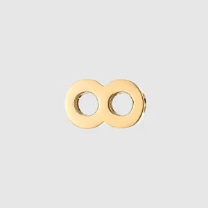 Gold stainless steel infinity symbol pendant charm for creative DIY jewelry crafting accessories