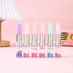 Creative Lipstick Quicksand Neutral Pen Cute Portable Student Signature Gel Pen Office Writing Stationery