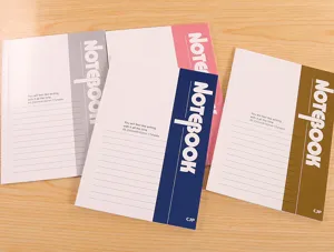 A5 Softcover Schüler Notizbuch Set in verschiedenen Farben mit 17 Seiten für Schreiben.