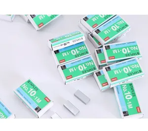 Petites agrafes de bureau No.10-1M 1000 pieces par boite fourniture de papeterie en metal.