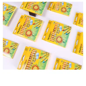 Sunflower boxed crayons in 8, 12 and 24 colors, cute stationery supplies for kids drawing.