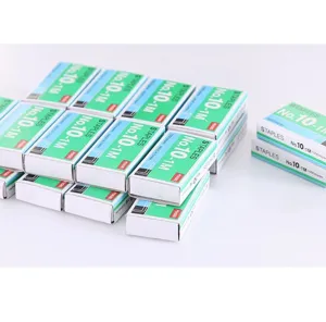 Petites agrafes No. 10 vue de détail papeterie de bureau épingles de reliure 1000pcs