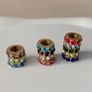 Ανοξείδωτο κρεμαστό στρασ DIY στρογγυλή πέτρα γέννησης κόσμημα αξεσουάρ λεπτομέρεια.