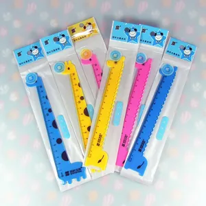 Joli dessin animé girafe 15cm règle en plastique parfumée papeterie d'étudiant joli design
