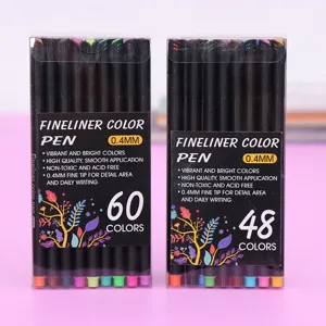 Fine Point Colored Fineliner Pens Set Fine Tip Drawing Pens For Art Sketching Writing Office School Supplies