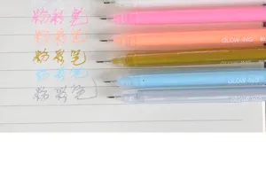 Candy color gel pens pastel aesthetic stationery set for DIY photo albums and creative writing.