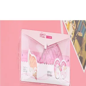 Buntes weiches Lineal Set 20cm Schulbedarf vierteiliges transparentes Kunststoff Messwerkzeug