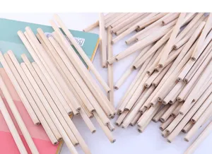 Unlackierte Naturholz Bleistifte Set, umweltfreundliche HB Bleistifte für Schüler Kinder.