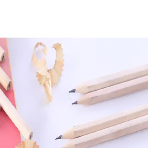 Detailaufnahme von Naturholz HB Bleistiften, langlebige Schulbedarf und Schreibwaren.