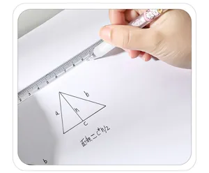Règle d'échelle transparente pour étudiants dessin géométrique outil de mesure de bureau