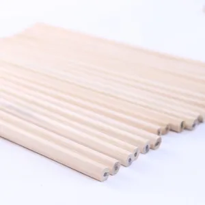 Naturbelassene Holz Bleistifte Set fur Schule Zeichnen Schreiben Burobedarf Schreibwaren