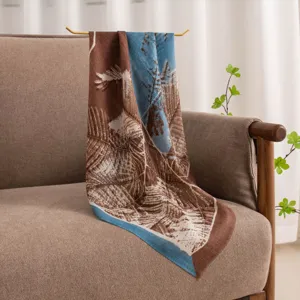 Cashmere printed square scarf women spring summer fashion retro shawl neckerchief vintage wrap