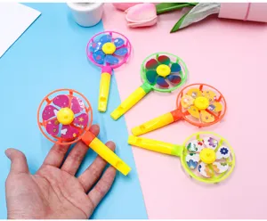 Jouet moulin a vent sifflet pour enfants en plastique colore cadeau de fete neuf