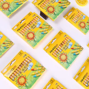 Sunflower boxed colorful crayons 8 12 24 colors cute cartoon stationery gift set