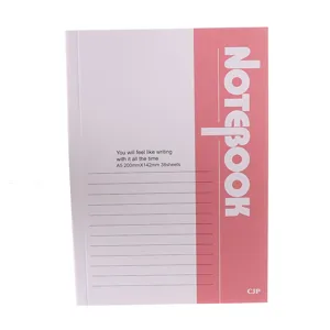 A5 gelinieerd notitieboek briefpapier voor studenten roze kaft memoblok dagboek kantoor