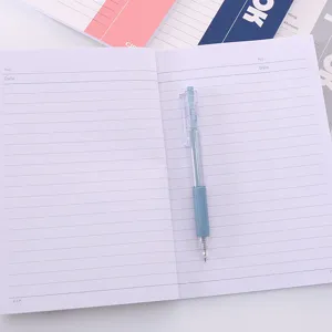 A5 student gelijnd notitieboek kantoor studie stationery zacht notitieboekje met pen