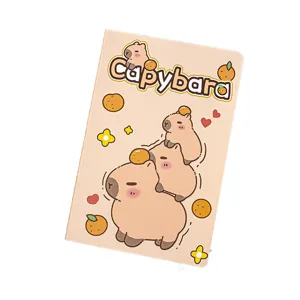 Leuke Capybara A5 notitieboek schattig tekenfilm dagboek softcover voor studenten schoolbenodigdheden.