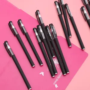 Black gel pens 0.5mm smooth writing rollerball pens stationery office school supplies