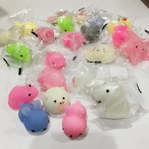 Cute animal mochi squishy toy stress relief decompression sensory toy independent packaging