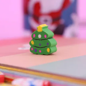 Christmas tree shaped eraser cute cartoon stationery for kids students learning gift school supplies