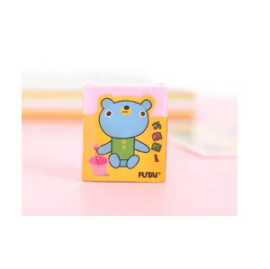 Cute student scented cartoon eraser stationery gift detail view for school and kids use