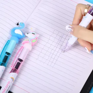 Cute cartoon unicorn flamingo gel pen 0.5mm ballpoint stationery writing school supplies