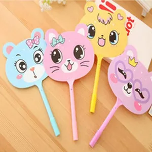 Cute cartoon animal gel pens set, colorful neutral pens for school and office use stationery.