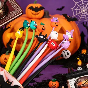 Penne gel di Halloween simpatici cartoni animati penne tremanti kawaii cancelleria scuola