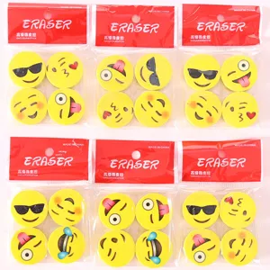 Gomma Carina con Faccia Sorridente e Frutta di Cartoni Animati Cancelleria Scolastica per Bambini Gomma Forniture Scolastiche
