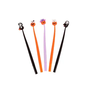 Halloween simpatico cartone animato penne gel scuotenti studenti cancelleria regalo 5 pz